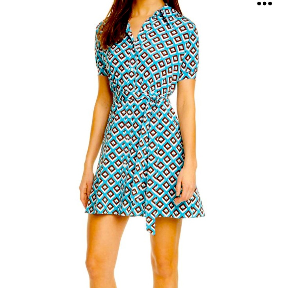 DVF Jeff silk minidress size M